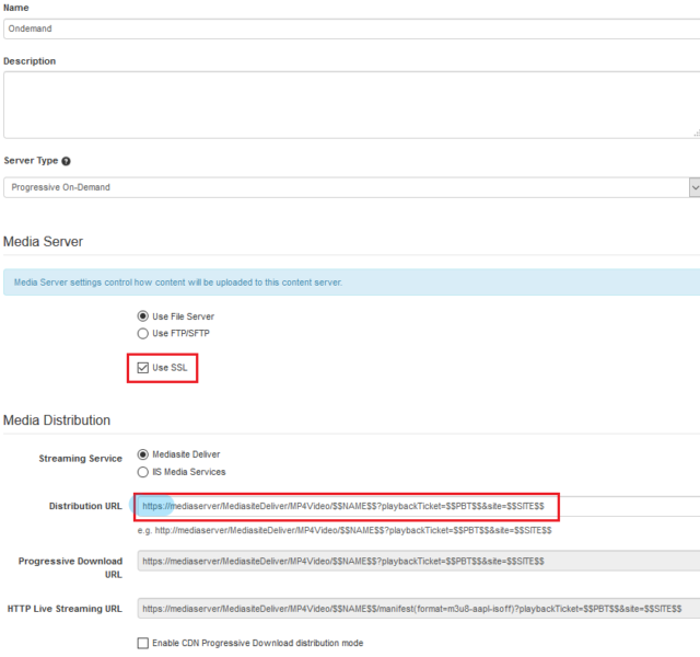 Enabling TLS 1.2 → Update Content Servers - Mediasite U